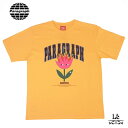 【SALE】Paragraph パラグラフ ビッグシルエット Tシャツ 正規品 No. 33 アーチロゴ スマイル フラワー プリント チューリップ 半袖 オレンジ ユニセックス メンズ レディース 国内正規品 10450 【送料無料】【追跡可能メール便】【返品不可】