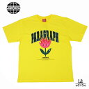 【SALE】Paragraph パラグラフ Tシャツ No. 33 アーチロゴ スマイル フラワー プリント チューリップ 半袖 イエロー ユニセックス ビッグシルエット メンズ レディース 韓国 SNS 国内正規品 10450 【送料無料】【メール便】【返品不可】