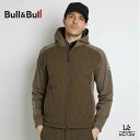 【ポイント10倍】【70%OFF】Bull&Bull ブルアンドブル ゴルフ メンズ キルト パーカー ジップアップ パーカー フーディ 長袖 フリース ホワイ...