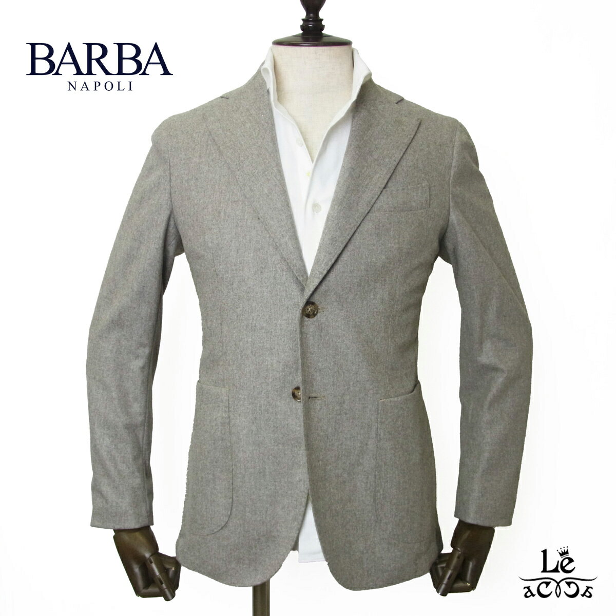 Tailored Jacket - 【ポイント10倍】【クーポン対象】BARBA バルバ ウールジャケット B ACTIVE ビーアクティブ シングルジャケット カノニコ グレージュ 2025 2026 秋冬 新作 イタリア ブランド 国内正規品 父の日 ギフト【送料無料】