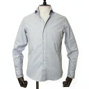 giannetto ジャンネット フランネル シャツ ネルシャツ メンズ 長袖 VINC FIT 背ダーツあり カッタウェイ 無地 グレー 24AW イタリア ブランド 国内正規品【送料無料】