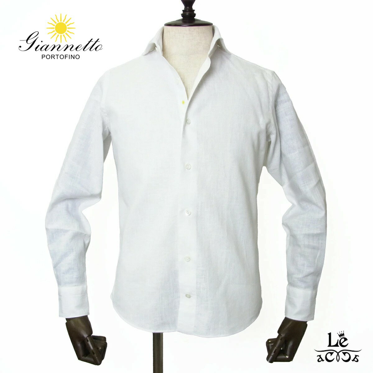 GIANNETTO (ジャンネット) リネン スリムフィット 無地 カッタ