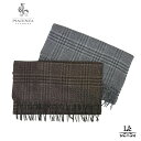 PIACENZA ピアチェンツァ マフラー シルク カシミヤ グレンチェック ストール メンズ カシミア チェック ブラック ブラウン イタリア ブランド プレ...