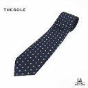THE SOLE ザ ソール ネクタイ 小紋柄 ネイビー シルクタイ TS-TIE8-FAN001 日本 ブランド 正規品 17600【送料無料】【追跡可能メー...