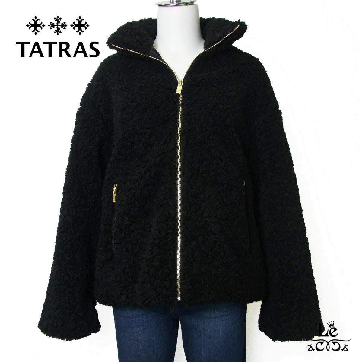 TATRAS タトラス ショート ボア ブルゾン LUELA ルエラ レディース ボア ジャケット テディ 長袖 アウター 新作 ブラック 黒 人気 大人 可愛い LTAT24A4970-L イタリア ブランド 国内正規品 59400【送料無料】のサムネイル