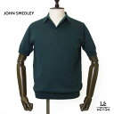【10%OFF】ジョンスメドレー JOHN SMEDLEY ポロシャツ REID ハイゲージ 30G MODERN FIT メンズ ニットポロ 半袖 レインフォレスト ダークグリーン 無地 イギリス ブランド 国内正規品【送料無料】