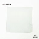 THE SOLE ザ ソール シルク ポケットチーフ ホワイト 白 正方形 麻 チーフ TS-FAZZ SETA001 メンズ 日本製 正規品 8800【送料無...