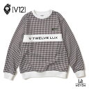 【7/31迄ポイント10倍】V12 golf ヴィトゥエルヴ ゴルフ メンズ 長袖 スウェット LX TOOTH CREW VLX2420-SW01 トレーナー...