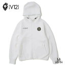 【P10倍】V12 golf ヴィトゥエルヴ ゴルフ パーカー ジップアップパーカー フーディ メンズ セットアップ 長袖 ゴルフウエア ホワイト ブランド 国内正規品 33000【送料無料】