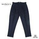 BERWICH SCOTCH ベルウィッチ スコッチ ウール フランネル クロップド パンツ VB1504 カノニコ CANONICO ネイビー メンズ イタリア ブランド 国内正規品 42900【送料無料】