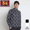 【ポイント5倍】【70%OFF】Bull&Bull ブルアンドブル ゴルフ モックネック メンズ ロゴ タイポグラフィ 長袖 ロングスリーブ ゴルフウエア 秋冬...
