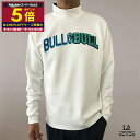 【ポイント5倍】【70%OFF】Bull&Bull ブルアンドブル ゴルフ メンズ モックネック カットソー 長袖 裏起毛 ゴルフウエア ホワイト 秋冬 国内正...
