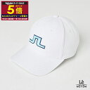 【ポイント5倍】【30%OFF】J.LINDEBERG ジェイリンドバーグ 3D刺繍 キャップ 帽子 メンズ 073-51330 Jリンドバーグ ロゴ ホワイト...