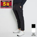 【ポイント5倍】【70%OFF】Bull&Bull ブルアンドブル ゴム パンツ メンズ ゴルフウエア 秋冬 スリット ゴルフ 側章 タイポグラフィ ホワイト ...