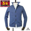【ポイント5倍】ZANONE ザノーネ CHIOTO キョート スタンドカラー カーディガン KYOTO ニットブルゾン メンズ 2024-2025秋冬モデル ブルー 青 ウール イタリア ブランド 国内正規品 75900【送料無料】