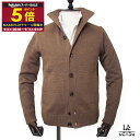 【ポイント5倍】【30%OFF】ZANONE ザノーネ CHIOTO キョート スタンドカラー カーディガン KYOTO ニットブルゾン メンズ 2024-2025秋冬モデル ブラウン ウール イタリア ブランド 国内正規品 75900【送料無料】