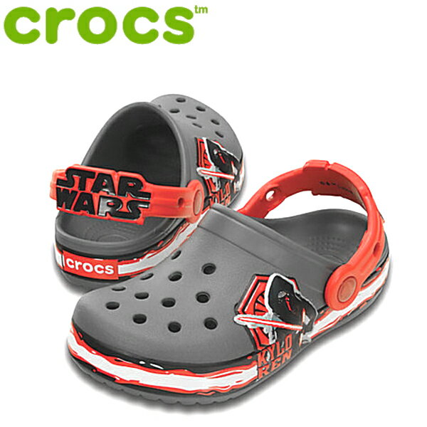 クロックス Crocs クロックバンド スター・ウォーズ ヴィラン クロッグ 202851-90H キッズサンダル クロッグサンダル　子供用 サンダル スポーツサンダル カジュアル 軽量 軽い おしゃれ グレー 小さいサイズ 13.0cm 14.0cm 15.5cm 17.5cm 【正規品】 【PHPH-33rvlh】●