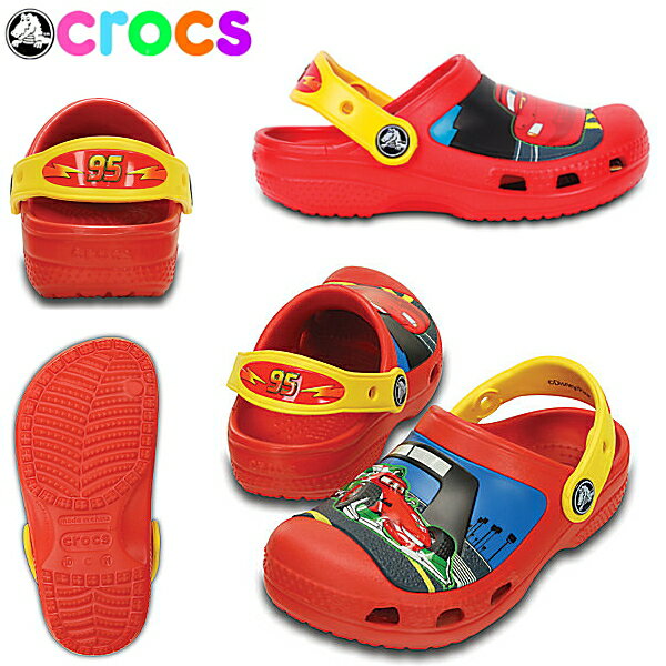 クロックス クリエイテブ クロッグ マックィーン＆フランチェスコ クロッグ CROCS 200920 creative clog Mcqueen＆Francesco clog キッズサンダル クロッグサンダル カーズ つっかけ レッド 赤 ベビー靴 かわいい おしゃれ 【正規品】子供用【PBPB-33trhh】●