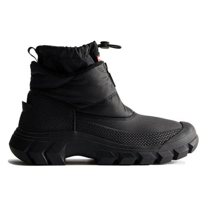 ハンター HUNTER MFS6000WWU メンズ イントレピッド ジップ アンクル スノーブーツ カジュアル ウインターブーツ ブラック 黒 防寒