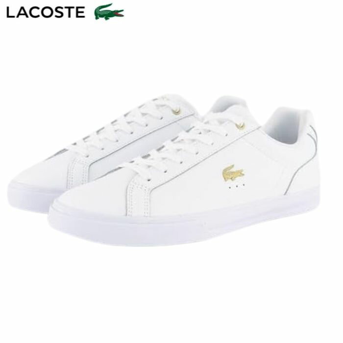 ラコステ LACOSTE 48CFA0006 LEROND PRO 224 1 CFA レディース スニーカー シューズ 紐靴 カジュアル レザースニーカー ワニロゴ ホワイト 白 シンプル プレゼント ギフト