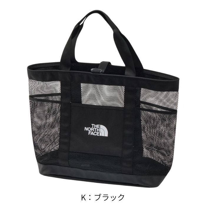 靴のセレクトショップ Labのザノースフェイス THE NORTH FACE グラットンメッシュトートS NM72631 ユニセックス GLUTTON MESHTOTE S トートバッグ 普段使い 日常使い メンズ レディース プレゼント バッグ 黒 ブラック シンプル 33L メッシュ｜アングル2