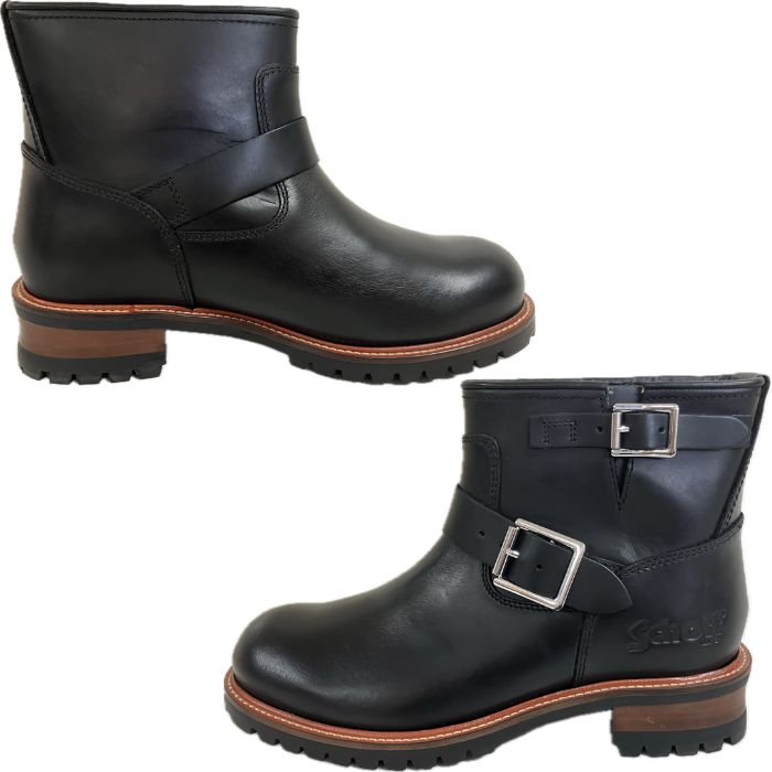 ショット Schott S28002 メンズ エンジニア ブーツ バイカー バイク乗り エンジニアブーツ Engineer Boots Short ブラック 黒 シューズ 靴 本革 ショートブーツ アメカジ 3