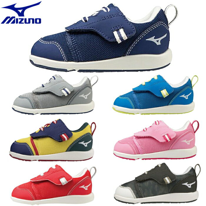 ミズノ MIZUNO キッズ スニーカー ミズノプレモア インファント 子供 ベビー 男児 女児 ベルクロ シューズ 靴 子供靴 C1GD2132 出産祝い 男の子 女の子 ギフト 【物流発送商品】のサムネイル