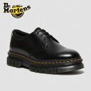 ドクターマーチン Dr.Martens 27830001 RIKARD POLISHED SMOOTH 3I 3 ホール シューズ ブラック 靴 ローカット カジュアル 厚底 おしゃれ