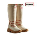 n^[ HUNTER fB[X Xm[u[c O WOMENS WANDERER VEGAN SHEARLING INSULATED TALL SNOW BOOTS WFT2204HER