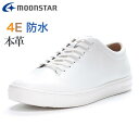 ムーンスター moonstar gently GE102 WORLD MARCH メンズ スニーカー 4E 幅広 透湿 防水 本革 抗菌 防臭 カジュアル シュ...
