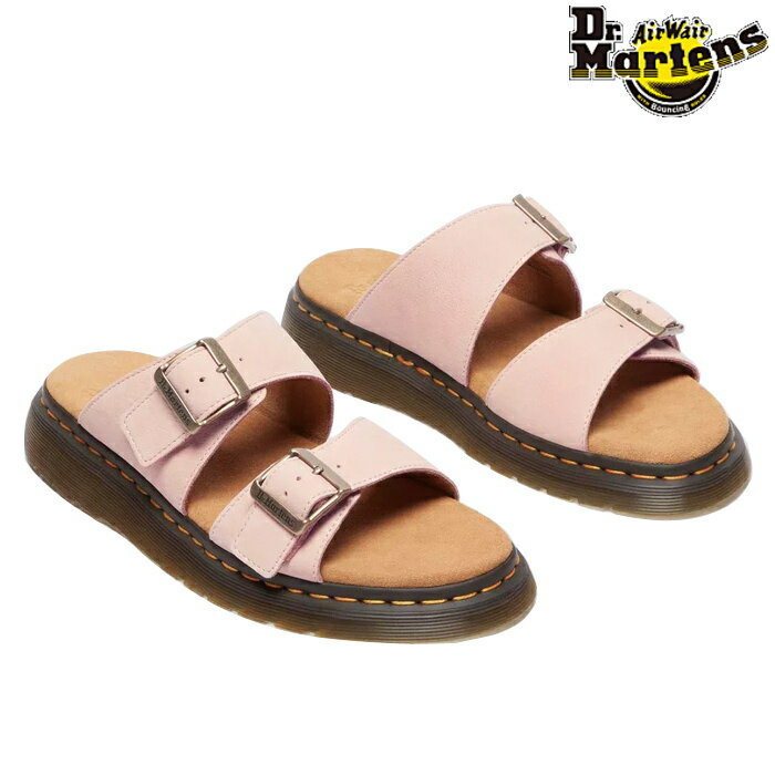 Rakuten - ドクターマーチン Dr.Martens メンズ レディース サンダル ジョセフ スライドサンダル 41085650 スエード ピンク JOSEF SLIDE SANDALS