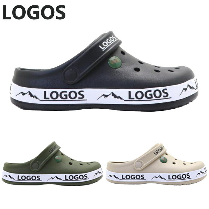 日本発祥のアウトドアブランド「LOGOS」のクロッグサンダルです。 ベルトストラップをかかとに下ろせる2WAY仕様。 クッションインソールには凹凸があり通気性も良く、履き心地も快適です。 キャンプ、アウトドア、海やプールなどのレジャーにぴったり。 普段のお散歩にもさっと履いていただけます。 素材 アッパー：合成樹脂 アウトソール：合成樹脂 足入れ 幅広（3E相当） ※丁度良いと感じるサイズには個人差があり、基準にする靴やソックス等によっても異なります。あくまでも目安としてお考えください。 サイズ S（24.0cm） M（25.0cm） L（26.0cm） LL（27.0cm） その他 【カラー】 ブラック/カーキ カーキ/オレンジ アイボリー/ブラック 【ヒールの高さ】 約 3.0cm 【重量】 約 170 g（Lサイズ/片足） 【原産国】 中国 ※ディスプレイ画面等の環境上、ページで見た色と実際の商品の色とは多少違う場合がございます。予めご了承下さい。 ※輸送や保管時の状況による外箱つぶれ等が発生する場合がございます。申し訳ございませんが予めご了承ください。 ※当店と他サイト間で在庫を共有しているため、更新のタイミングによってはページ上の在庫と実在庫に相違が出る場合がございます。予めご了承ください。万が一在庫切れや入荷待ちとなる場合は別途メールにてご連絡いたします。 【店舗内検索キーワード】 【ZEZE】