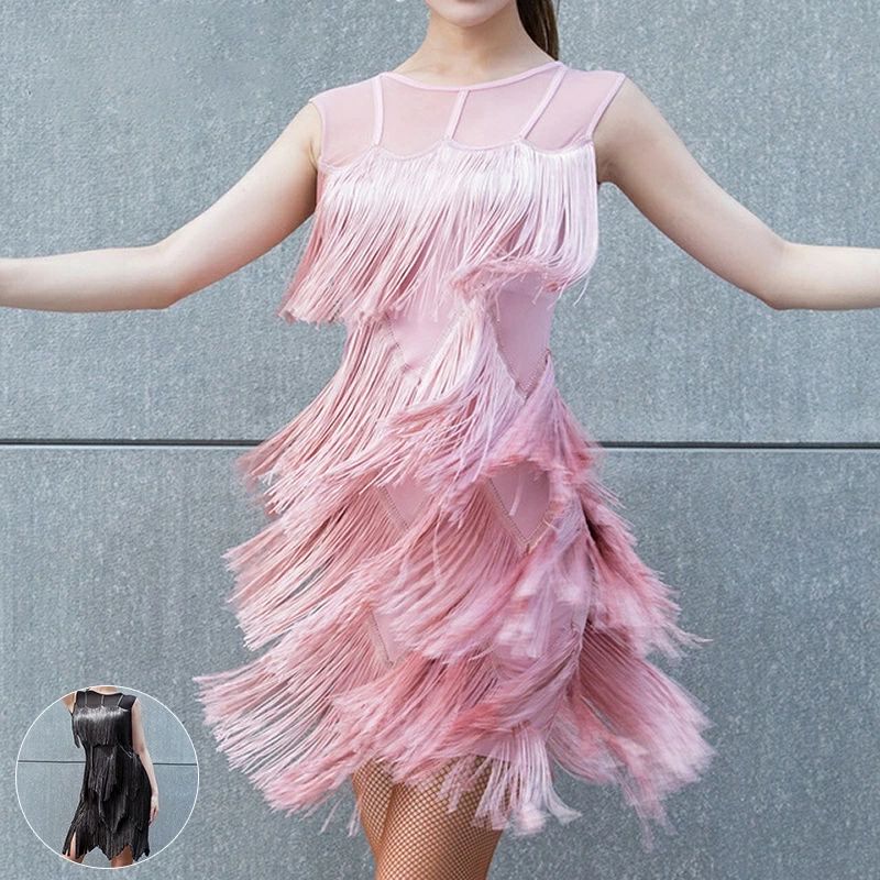 【6599円→実質5939円 P5+5%COUPON! 11/27 1:59迄】ラテン ダンス衣装 レディース 大人 ワンピース ダンス 衣装 演出服 派手 ダ...