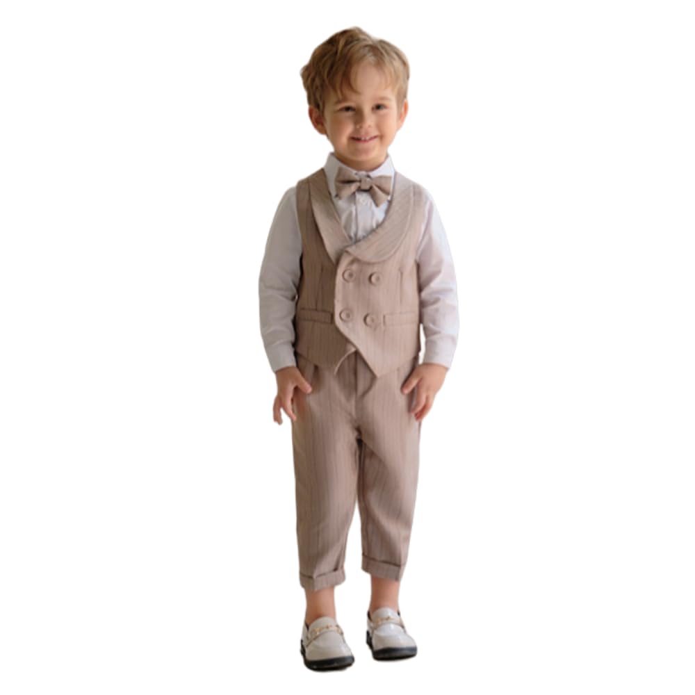 【3499円→実質3149円 P5+5%COUPON! 11/27 1:59迄】フォーマル 男の子 紳士風 フォーマルスーツ 子供服 上下セット シャツ 入園式...