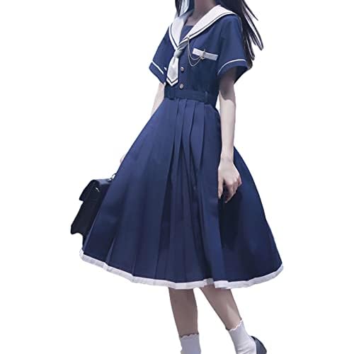 【3649円→実質3284円 P5+5%COUPON! 11/27 1:59迄】セーラー服 ワンピース レディース ロングスカート ..