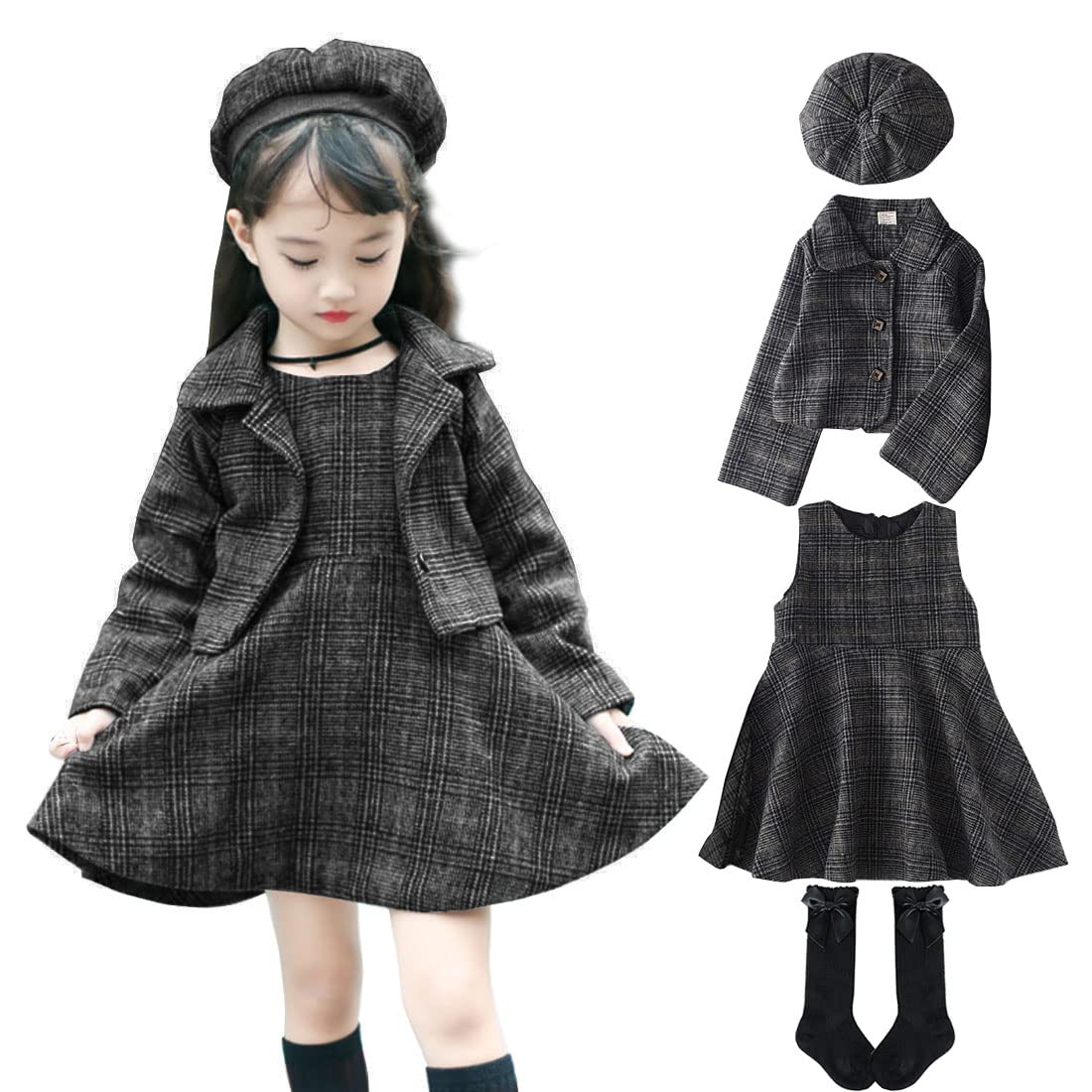 【オープン記念！5%OFFクーポン 11/17まで】ワンピース 子供 用 女の子 ワンピース キッズ 子供服 フォーマルワンピース ガールズ ワンピース 発表会 ワンピース 可愛い 入園式 入学式 七五三 お姫様 ワンピース 通学 通園 卒業式 子ども ワンピース 4点セット