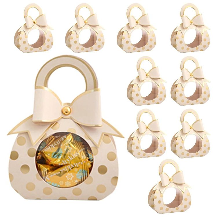 ギフトボックス 10個セット ラッピング ボックス 手提げ ラッピング箱 包装ボックス 手作りチョコ用の箱 用 プレゼント用 ラッピング 紙製 組立 キャンディ...