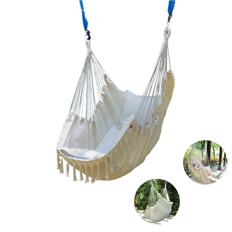 【半額!スーパーSALE】チェアハンモック アウトドア ハンモックチェアー チェア ブランコ 吊り下げ式 ..