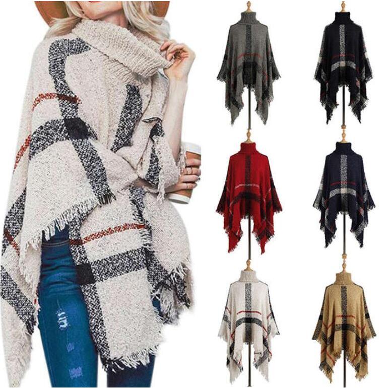 【3888円→実質3810円 P2!】ポンチョ ポレロ ストール 大判 ショール 秋冬 ニット セータートップス ハイネック ポンチョコート レディース ニット