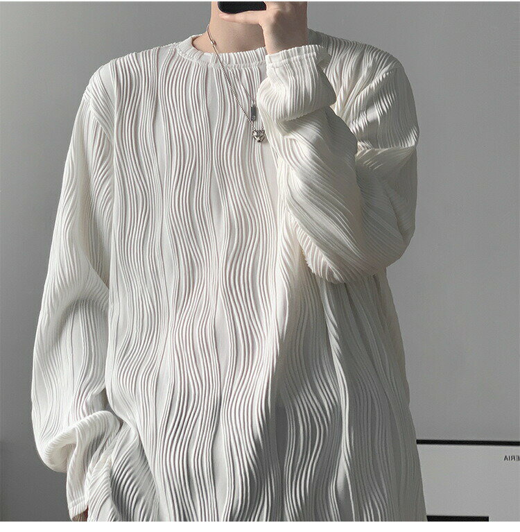 【2552円→実質2042円 P5+5%COUPON+10%OFF! 11/27 1:59迄】メンズシャツ　長袖シャツ　ブラウス　メンズトップス　2色　M-3XL