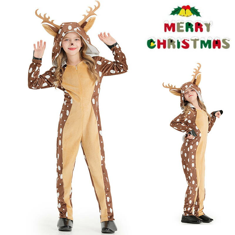 【新発売限定記念価格！】クリスマス衣装 トナカイ クリスマス服 キッズ サンタ コスプレ サンタクロース サンタ 仮装 ワンピース 子供..