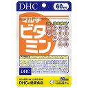 DHC マルチビタミン60日分 11種類のビタミン類を1粒でまとめて効率補給！ 『マルチビタミン』は、互いに補い合ってはたらく11種類のビタミンと、ビタミンP、β-カロテンをバランスよく配合したベーシックサプリメントです。 11種類のビタミンは、国が定める「栄養機能食品」の規格基準をクリアしているだけでなく、栄養素等表示基準値の83〜250％を満たしています。 1日あたり約13円※と、毎日続けやすい価格もうれしいポイント！ 野菜不足が気になる方や外食が多い方はもちろん、忙しくて不規則な生活になりがちな方にもおすすめです。 現代人に足りないビタミンを積極的に補い、健康と毎日の活動をサポートします。 内容量 60粒入 （60日分） お召し上がり方 ・1日1粒を目安に、水またはぬるま湯でお召し上がりください。 原材料 オリーブ油（スペイン製造）/ゼラチン、ビタミンC、グリセリン、酵素処理ルチン、ナイアシン、ビタミンP、ビタミンE、パントテン酸Ca、ミツロウ、デュナリエラカロテン、ビタミンB6、ビタミンB2、ビタミンB1、レシチン（大豆由来）、葉酸、ビオチン、ビタミンB12、ビタミンD3 アレルギー物質：大豆 オレンジ ゼラチン 栄養成分表示 ［1粒545mgあたり］熱量3.0kcal、たんぱく質0.16g、脂質0.20g、炭水化物0.15g、食塩相当量0.001g、ビタミンB1 2.2mg（183）、ビタミンB2 2.4mg（171）、ビタミンB6 3.2mg（246）、ビタミンB12 6.0μg（250）、ナイアシン15mg（115）、パントテン酸9.2mg（192）、ビオチン45μg（90）、葉酸200μg（83）、ビタミンC 100mg（100）、ビタミンD 5.0μg（91）、ビタミンE 10.0mg（159）、ビタミンP 20mg、β-カロテン5400μg ご注意 ・お身体に異常を感じた場合は、飲用を中止してください。 ・原材料をご確認の上、食品アレルギーのある方はお召し上がりにならないで下さい。 ・薬を服用中あるいは通院中の方、妊娠中の方は、お医者様にご相談の上お召し上がりください。・本品は、多量摂取により疾病が治癒したり、より健康が増進するものではありません。 ・本品は、特定保健用食品と異なり、厚生労働大臣による個別審査を受けたものではありません。 保存方法 ・開封後はしっかり開封口を閉めてください。 ・直射日光、高温多湿な場所を避け、お子様の手の届かないところで保管してください。 ・開封後はなるべく早くお召し上がりください。 発売元 DHC 健康食品相談室 106-0047 東京都港区南麻布2-7-1 0120-575-391 広告文責 株式会社ウィーズ TEL. 048-796-7757 原産国 日本 区分 栄養機能食品