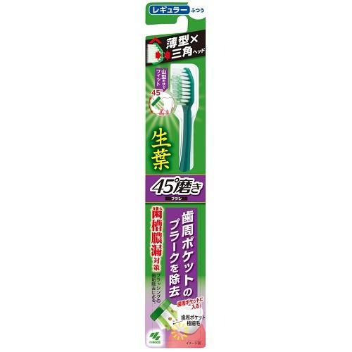 【12個セット!】【送料無料!】【★】生葉45°磨きブラシ レギュラー ふつう 1本【小林製薬】 【12個セット!】【送料無料!】【★】生葉45°磨きブラシ レギュラー ふつう 1本【小林製薬】