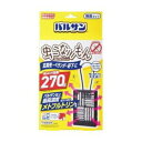 こちらの商品は、下記店舗よりお送り致します。 ミラドラ岩槻薬局 〒339-0067 埼玉県さいたま市岩槻区西町1−1−26　1階 ■バルサン 虫こないもん 吊下げプレート 270日 V00050【レック】 ｢バルサン 虫こないもん 吊下げプレート 270日 V00050」は、 ●駆除効果270日！吊るすだけの簡単虫よけ。 ●バルサン史上最高濃度駆除成分メトフルトリン配合。 ●長さ2種類の吊り下げベルト付き 雨に濡れても大丈夫！ 内容量 1個 効能・効果 ユスリカ 使用上の注意 【注意事項】 ・本来の用途以外には使用しないでください。 ★してはいけないこと ・カートリッジの中からメッシュを取り出さないでください。 ★相談すること 万一身体に異常を感じた場合は、本品がピレスロイド系の殺虫剤であることを医師に告げて、診療を受けてください。 ★その他の注意 ・商品表示をよく読み、使用方法を守って使用してください。 ・カートリッジの中のメッシュに手を触れないでください。誤って触れた場合は石けんでよく洗ってください。 ・アレルギー症状やかぶれを起こしやすい体質の人は、注意して使用してください。 ・小児やペットがもてあそぶ場所へ置かないでください。 ・観賞魚などのいる水槽の近くに本品を置かない、または水槽に本品が入らないようにしてください。 ・閉め切った部屋や狭い部屋で使用する場合は、時々部屋の換気をしてください。 ・本品は通常2.70日間効果が持続しますが、使用環境により早く終了する場合があります。 ・害虫が大量に発生し、次々に飛来する場合などは、殺虫エアゾールと併用してください。 成分・分量 【成分】 有効成分：メトフルトリン(ピレスロイド系) 【規格概要】 ・本体サイズ：10.7*3*20.5Hcm ・内容量：本体1個、吊り下げベルト長・短各1本、使用開始シール1枚 使用方法 【使用方法】 1.袋を開け、本品を取り出します。(薬剤の揮散が始まります) 2.吊り下げベルトの突起部分を、本体裏側の差し込み口に入れます。 3.吊り下げベルトを、止まるところまで上に引っ張ります。 4.吊り下げベルトがしっかり固定されている事を確認し使用してください。 いやな虫が潜んでいそうな場所、または飛来しそうな場所に設置してください。 玄関先、ベランダ・軒下・縁側、屋内の窓際。 風向きや風量、設置場所などにより、虫よけ効果が異なります。 ※本品は蚊を対象とした商品ではありません。 使用期限 使用期限まで1年以上あるものをお送りします。 製造販売元 レック株式会社 〒130-8644　東京都中央区京橋2-1-3 消費者サービス部 （03）6661−9941 受付時間 平日9：00〜16：00 広告文責 株式会社ウィーズ TEL：048-796-7757 原産国 日本 リスク区分 雑貨 ※パッケージデザイン・内容量等は予告なく変更されることがあります。