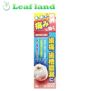 楽天おくすりと健康専門店　Leaf land＼5/18限定★エントリーで最大100％ポイントバック（抽選）＆最大P8倍／【第2類医薬品】【10個セット！】【送料無料！】メディケア デンタルクリームT 4g【森下仁丹】