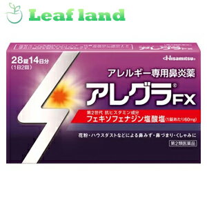 ＼お買い物マラソン★エントリーでP14倍＆クーポン発行中／【第2類医薬品】【2個セット！】【メール便送料無料！】アレグラFX 28錠【久光製薬】のサムネイル