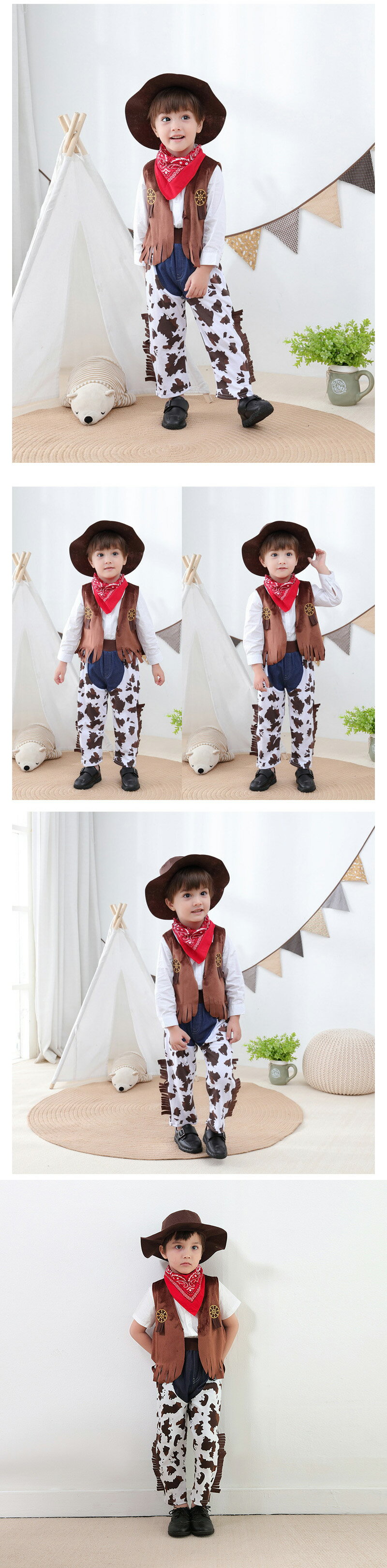 一部即納 ハロウィン 仮装 子供 ハロウィン 仮装 可愛い ハロウィン 仮装 キッズ ハロウィン 仮装 小学生 ハロウィン 仮装 子供男の子 ハロウィン 仮装 子ども こども 女の子 100 男の子 面白い カウボーイ コスチューム コスプレ衣装 セット
