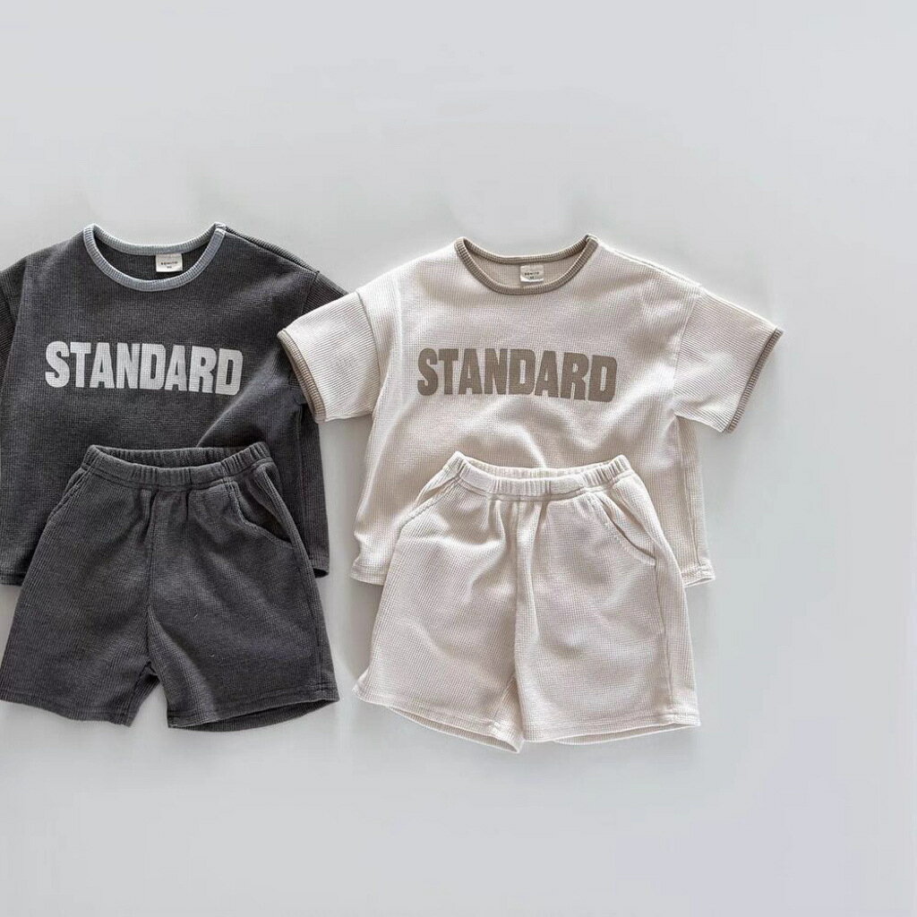 子供服 セットアップ 夏トップス ズボン ベビー服 ベビー 運動 出かけ パジャマ ルームウェア 肌着 キッズ 女の子 コットン 半袖 上下セット 女の子 男の子 綿 赤ちゃん キッズ 半袖 子供用 半ズボン 短パン Tシャツ シンプル 春夏 トップス パンツ ズボンキッズ チェック柄（楽天・leafdeer）