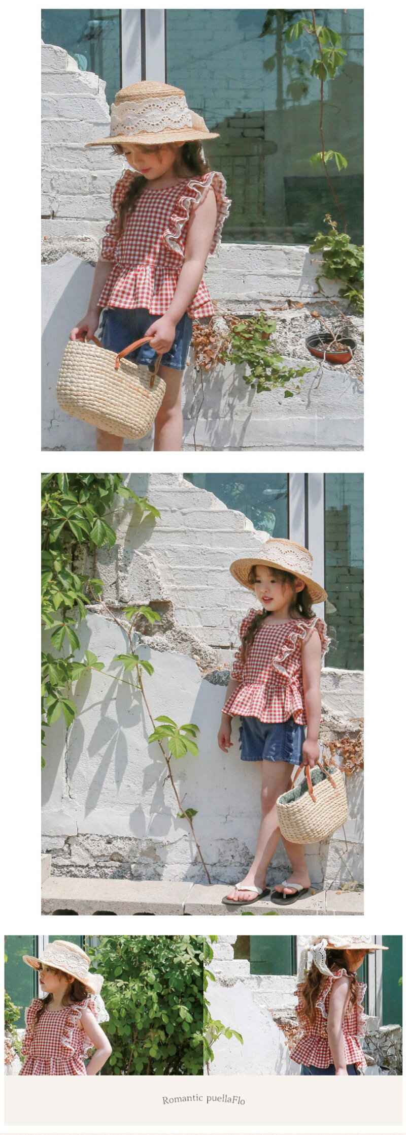 キッズ シャツ フリルシャツ ジャンパースカート コットン 綿 袖無し 薄手 夏用 子供服 ブラウス ひだ飾りノースリーブ女の子 かわいい ベビー服 赤ちゃん キッズファッション 子供 ガールズ おしゃれ 子ども服 夏 涼しい 90 100 110 120 130 140 150cm 3
