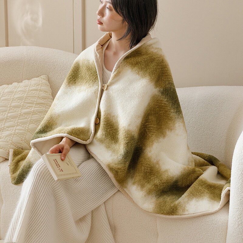 ブランケット 吸湿発熱 ポンチョ ひざ掛け 巻きスカート 冬 ひざ掛け 膝掛け 掛け...